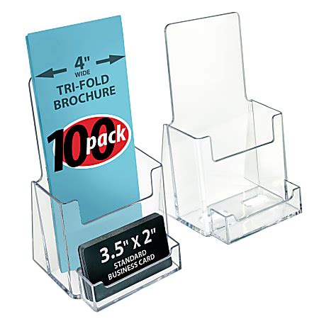 Azar Displays Plastic Trifold Brochure Holders With .